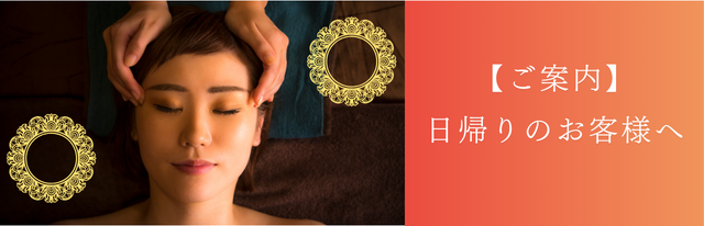 【ご案内】日帰りのお客様へ